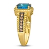 Thumbnail Image 3 of Le Vian Dolce D'Oro Natural Blue Topaz & Diamond Ring 1/4 ct tw 14K Honey Gold