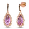 Thumbnail Image 2 of Le Vian Natural Amethyst & Diamond Earrings 5/8 ct tw 14K Strawberry Gold