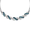 Thumbnail Image 2 of Le Vian Natural Blue Topaz  & Diamond Bolo Bracelet 1/10 ct tw 14K Vanilla Gold