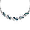 Thumbnail Image 1 of Le Vian Natural Blue Topaz  & Diamond Bolo Bracelet 1/10 ct tw 14K Vanilla Gold