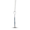 Thumbnail Image 2 of Le Vian Natural Blue & White Sapphire  Pendant Necklace 14K Vanilla Gold