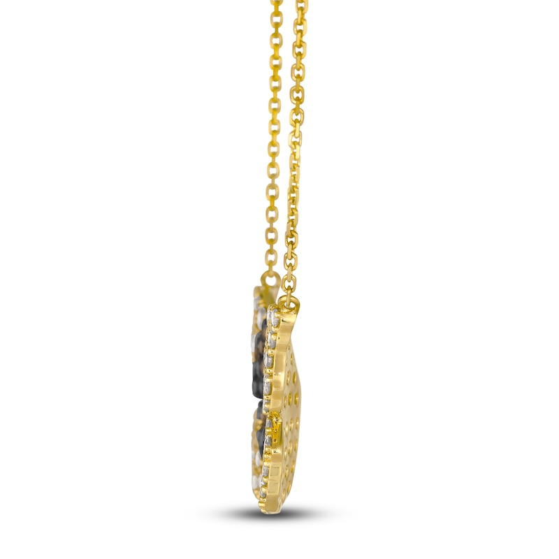 Main Image 2 of Le Vian Round Diamond Butterfly Necklace 1-1/4 ct tw 14K Honey Gold