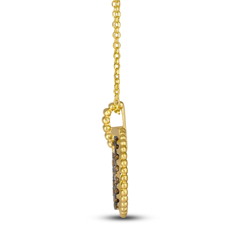 Main Image 2 of Le Vian Dolce D'Oro Chocolate Diamond Pendant Necklace 3/4 ct tw 14K Honey Gold 19"