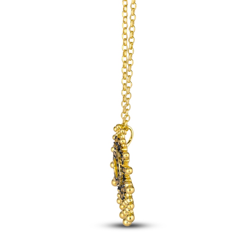 Main Image 2 of Le Vian Dolce D'Oro Chocolate Diamond Pendant Necklace 1/3 ct tw 14K Honey Gold 19"