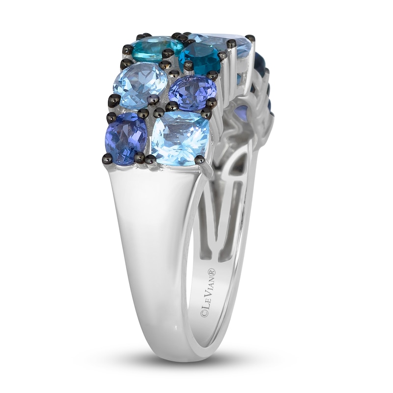 Main Image 2 of Le Vian Mare Azzurro Natural Multi-Gemstone Ring 14K Vanilla Gold