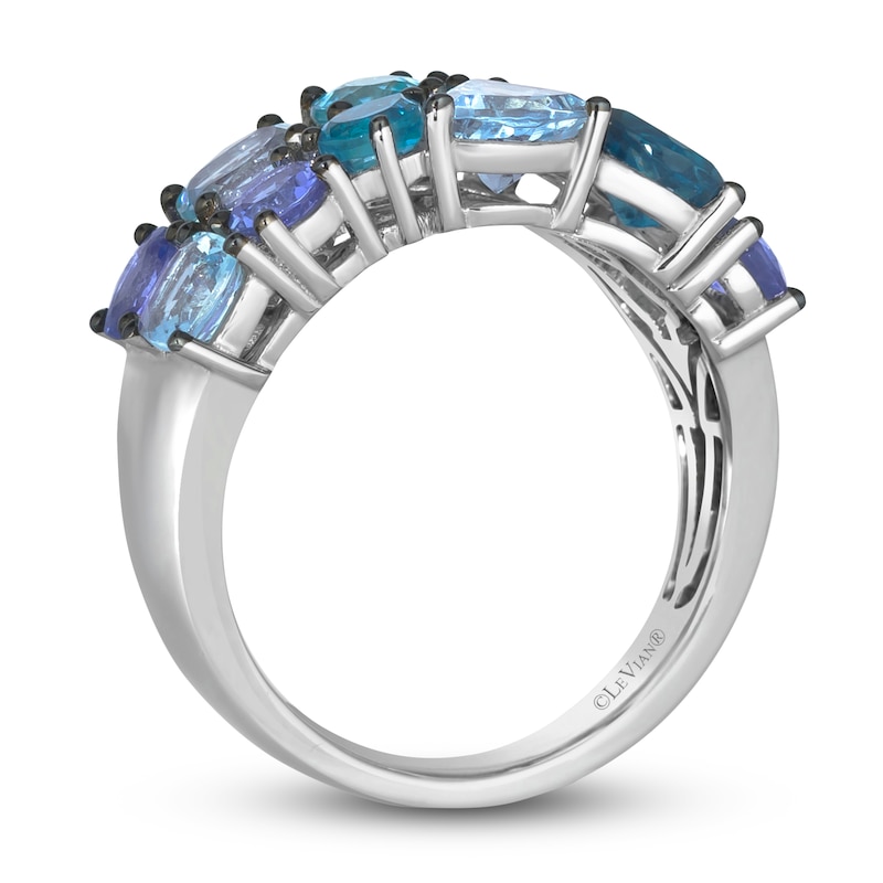 Main Image 3 of Le Vian Mare Azzurro Natural Multi-Gemstone Ring 14K Vanilla Gold