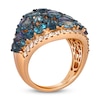 Thumbnail Image 2 of Le Vian Mare Azzurro Natural Multi-Gemstone & Diamond Ring 5/8 ct tw 14K Strawberry Gold