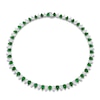 Thumbnail Image 1 of Jared Atelier X Shy Pear-Shaped Natural Emerald & Diamond Necklace 18-1/3 ct tw Platinum 16"