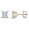 Thumbnail Image 1 of Princess-Cut Lab-Created Diamond Solitaire Stud Earrings 3/4 ct tw 14K Yellow Gold (F/SI2)