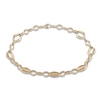 Thumbnail Image 1 of Italia D'Oro Oval Link Necklace 14K Yellow Gold 18"