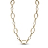Thumbnail Image 2 of Italia D'Oro Oval Link Necklace 14K Yellow Gold 18"
