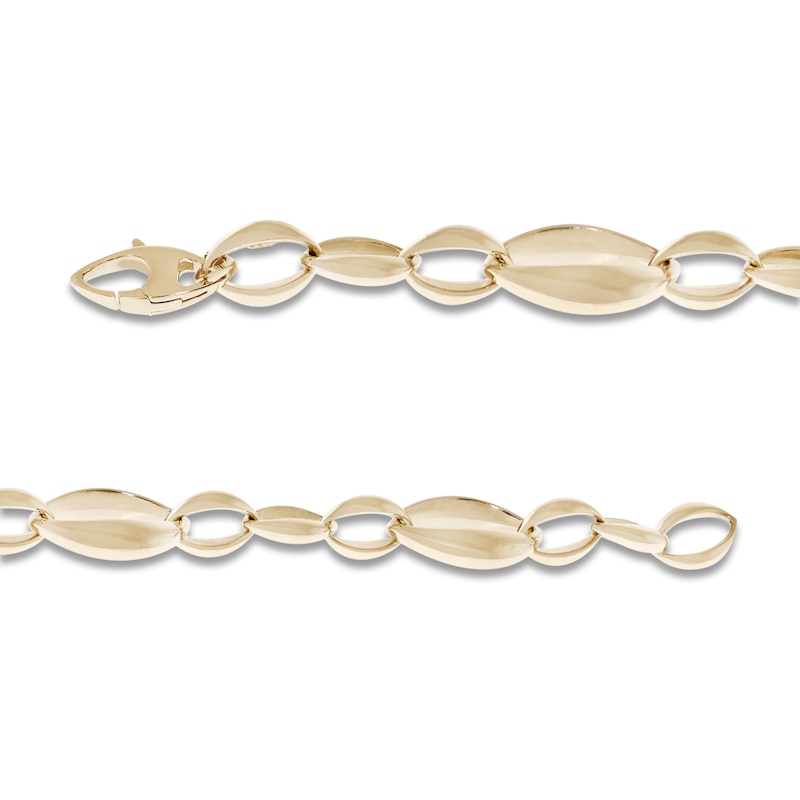Main Image 3 of Italia D'Oro Oval Link Necklace 14K Yellow Gold 18"