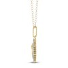 Thumbnail Image 3 of Diamond Angel Number 111 Medallion Necklace 1/4 ct tw 10K Yellow Gold 18"