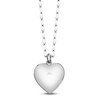 Thumbnail Image 3 of Shy Creation Natural Blue Sapphire & Diamond Heart Necklace 1/4 ct tw 14K White Gold 18" JR55011952