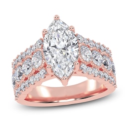 Marquise-Cut Created By Jared Studio Lab-Grown Diamond Engagement Ring 3-3/4 ct tw 14K Rose Gold