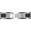 Thumbnail Image 3 of Men's Link Bracelet Stainless Steel & Black Ion-Plated Tungsten Carbide 8.5"