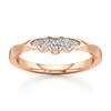 Thumbnail Image 1 of J'Lure Lab-Grown Diamond Scalloped Wedding Band 1/8 ct tw 18K Rose Gold