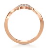 Thumbnail Image 2 of J'Lure Lab-Grown Diamond Scalloped Wedding Band 1/8 ct tw 18K Rose Gold