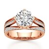 Thumbnail Image 1 of J'Lure Lab-Grown Diamond Octagon Brilliant-Cut Engagement Ring 3-1/2 ct tw 18K Rose Gold