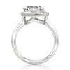 Thumbnail Image 2 of J'Lure Heart Brilliant-Cut Lab-Grown Diamond Half-Halo Engagement Ring 2 ct tw 18K White Gold