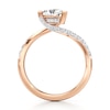 Thumbnail Image 2 of J'Lure Trillion Curved Brilliant-Cut Lab-Grown Diamond Bypass Engagement Ring 1-1/4 ct tw 18K Rose Gold