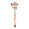 Thumbnail Image 3 of J'Lure Trillion Curved Brilliant-Cut Lab-Grown Diamond Bypass Engagement Ring 1-1/4 ct tw 18K Rose Gold