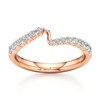 Thumbnail Image 1 of J'Lure Lab-Grown Diamond Contour Wedding Band 3/8 ct tw 18K Rose Gold