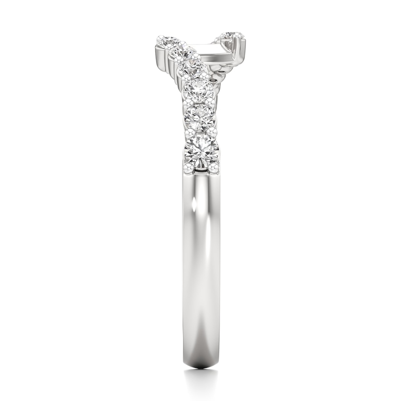 Main Image 3 of J'Lure Lab-Grown Diamond Contour Wedding Band 1/3 ct tw 18K White Gold