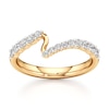 Thumbnail Image 1 of J'Lure Lab-Grown Diamond Contour Wedding Band 3/8 ct tw 18K Yellow Gold