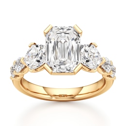 J'Lure Imperial-Emerald Step-Cut Lab-Grown Diamond Engagement Ring 4-3/4 ct tw 18K Yellow Gold
