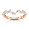 Thumbnail Image 1 of J'Lure Lab-Grown Diamond Angled Contour Wedding Band 1/4 ct tw 18K Rose Gold