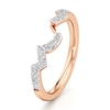 Thumbnail Image 4 of J'Lure Lab-Grown Diamond Angled Contour Wedding Band 1/4 ct tw 18K Rose Gold