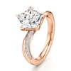 Thumbnail Image 4 of J'Lure Pentagon Brilliant-Cut Lab-Grown Diamond Bypass Engagement Ring 3-1/5 ct tw 18K Rose Gold