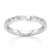 Thumbnail Image 1 of J'Lure Baguette-Cut Lab-Created Diamond Contour Wedding Band 3/8 ct tw 18K White Gold