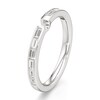 Thumbnail Image 4 of J'Lure Baguette-Cut Lab-Created Diamond Contour Wedding Band 3/8 ct tw 18K White Gold
