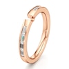 Thumbnail Image 4 of J'Lure Baguette-Cut Lab-Grown Diamond Contour Wedding Band 1/3 ct tw 18K Rose Gold