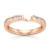 Thumbnail Image 1 of J'Lure Baguette-Cut Lab-Grown Diamond Contour Wedding Band 1/3 ct tw 18K Rose Gold