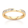 Thumbnail Image 1 of J'Lure Baguette-Cut Lab-Grown Diamond Contour Wedding Band 1/3 ct tw 18K Yellow Gold
