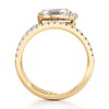 Thumbnail Image 2 of J'Lure Oval Portrait-Cut Lab-Grown Diamond Spiral Engagement Ring 1-1/3 ct tw 18K Yellow Gold