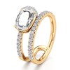 Thumbnail Image 4 of J'Lure Oval Portrait-Cut Lab-Grown Diamond Spiral Engagement Ring 1-1/3 ct tw 18K Yellow Gold