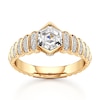Thumbnail Image 1 of J'Lure Hexagon Step-Cut Lab-Grown Diamond Engagement Ring 1-1/4 ct tw 18K Yellow Gold