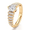 Thumbnail Image 4 of J'Lure Hexagon Step-Cut Lab-Grown Diamond Engagement Ring 1-1/4 ct tw 18K Yellow Gold