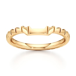 J'Lure Contour Wedding Band 18K Yellow Gold