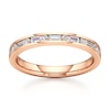 Thumbnail Image 1 of J'Lure Baguette & Round-Cut Lab-Grown Diamond Wedding Band 3/8 ct tw 18K Rose Gold