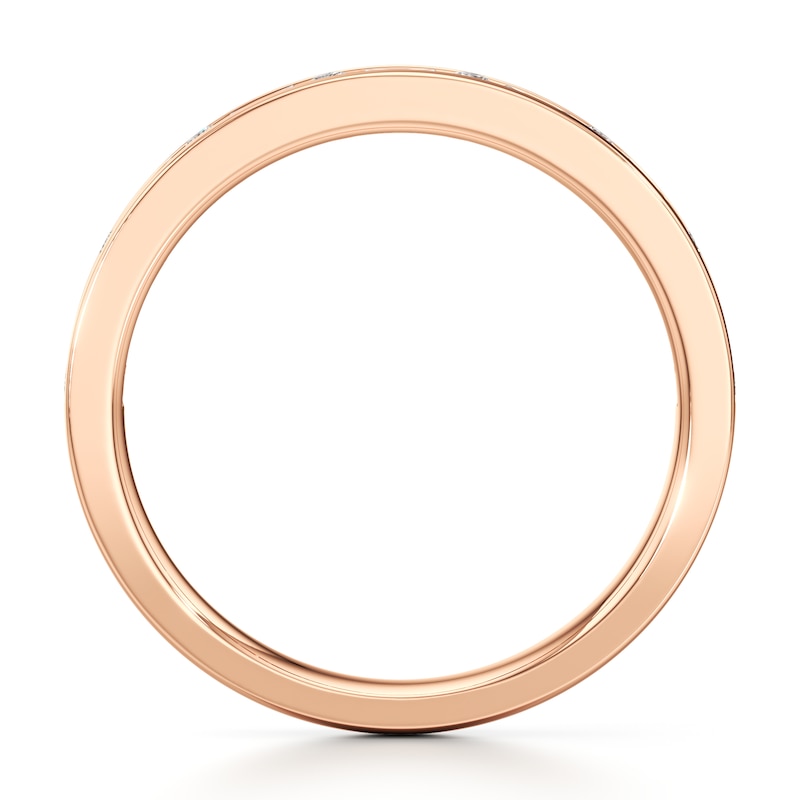 Main Image 2 of J'Lure Baguette & Round-Cut Lab-Grown Diamond Wedding Band 3/8 ct tw 18K Rose Gold