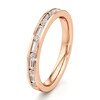 Thumbnail Image 4 of J'Lure Baguette & Round-Cut Lab-Grown Diamond Wedding Band 3/8 ct tw 18K Rose Gold