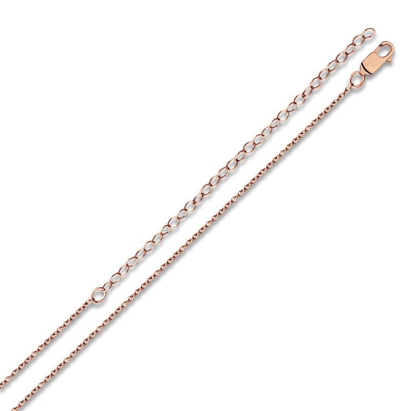 Main Image 8 of Engravable Sports Number Necklace 14K Rose Gold 18"