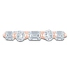 Thumbnail Image 3 of Pnina Tornai Emerald & Round-Cut Lab-Grown Diamond Five-Stone Anniversary Ring 1 ct tw 14K Rose Gold