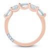 Thumbnail Image 4 of Pnina Tornai Emerald & Round-Cut Lab-Grown Diamond Five-Stone Anniversary Ring 1 ct tw 14K Rose Gold
