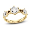 Thumbnail Image 1 of J'Lure Hexagon Portrait-Cut Lab-Grown Diamond Three-Stone Ring 1-1/5 ct tw 14K Yellow Gold